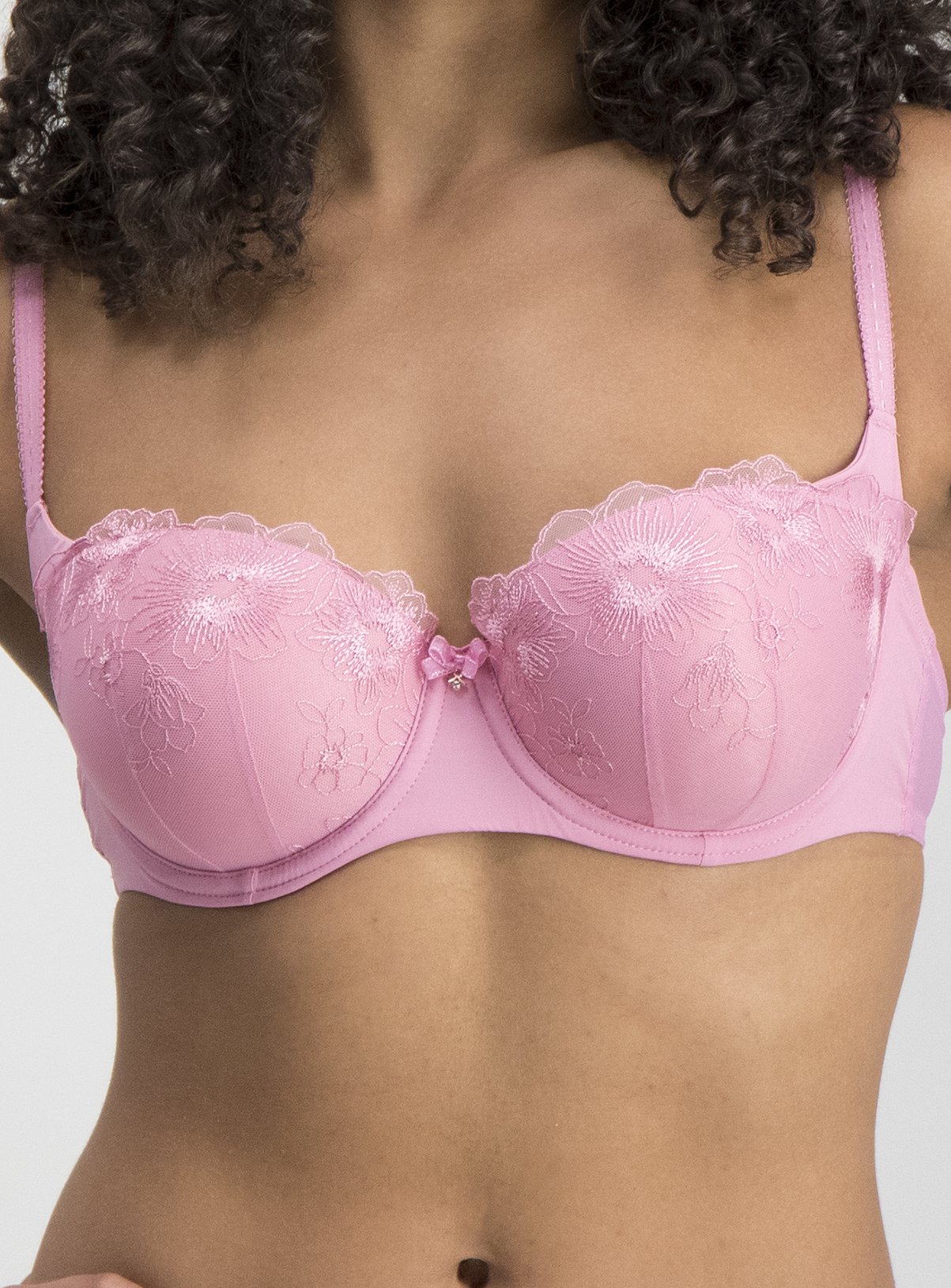 SKU July Lexi embroidery balcony:Bright Pink:36A - Image 2 thumbnail